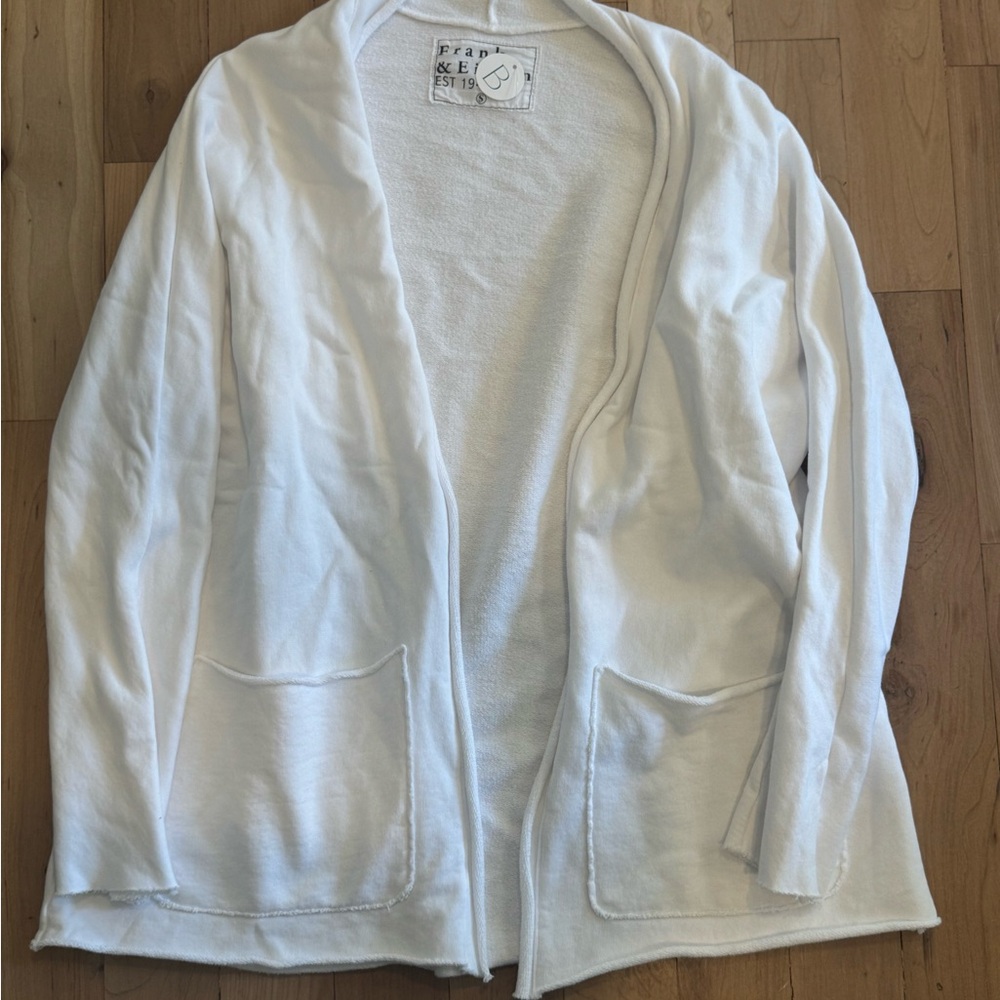 Frank & Eileen Soft White Knit Top